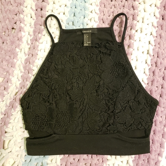 Forever 21 lacey crop cami - Picture 1 of 8